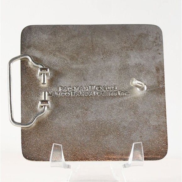 Pac-Man Game Screen Enamel Inlay Metal Buckle 2009 3.5" x 3.5" - Picture 2 of 2